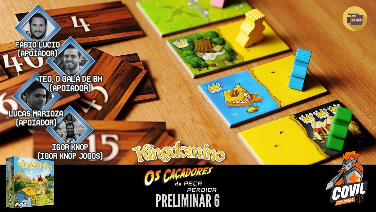 Torneio Kingdomino: Preliminar 6 (Ao Vivo)