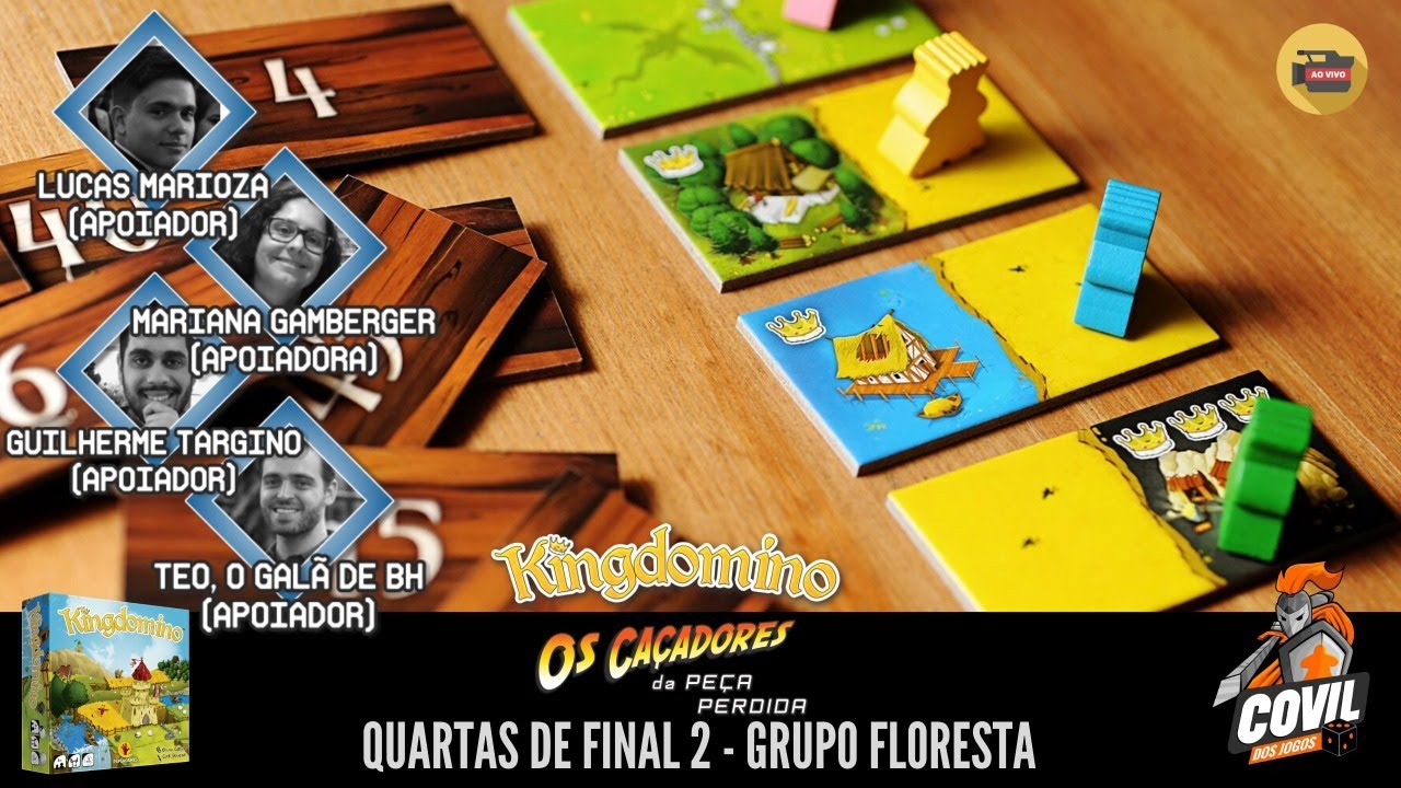 Torneio Kingdomino: Quartas de Final 2 – Grupo Floresta (Ao Vivo)