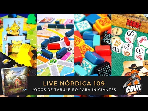 Live Nórdica 109 – Jogos de Tabuleiro para Iniciantes