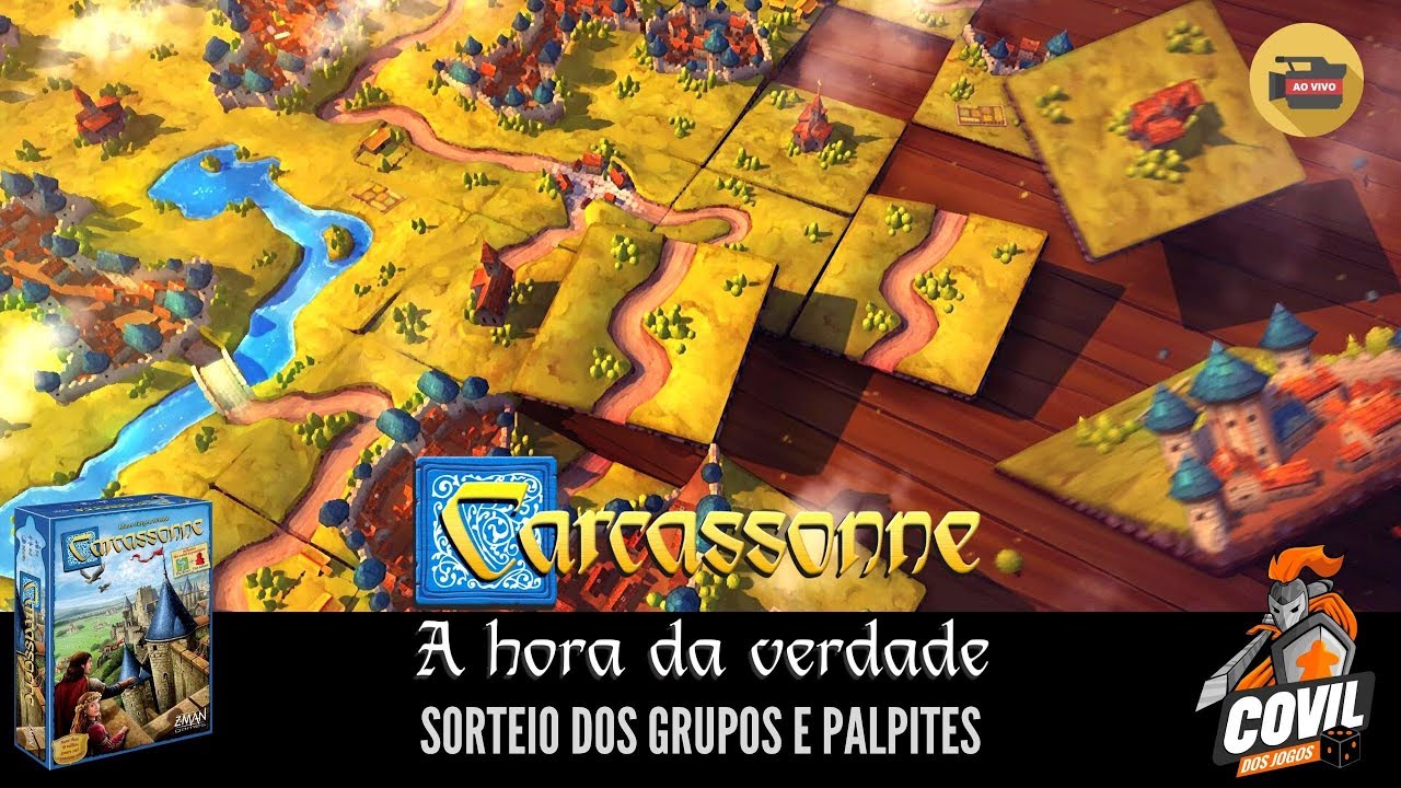 Torneio Carcassonne: Sorteio de Grupos e Palpites do Povo (Ao Vivo)