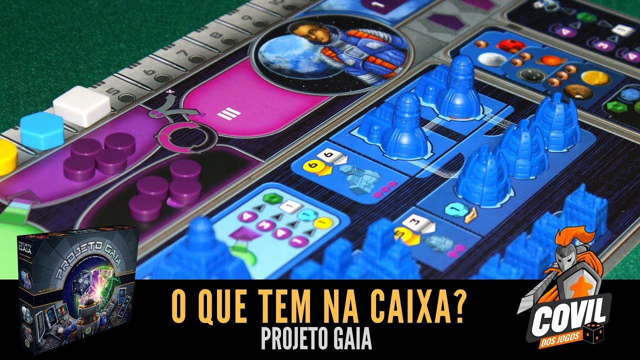Covil dos Jogos – O Que Tem na Caixa? Unboxing Projeto Gaia