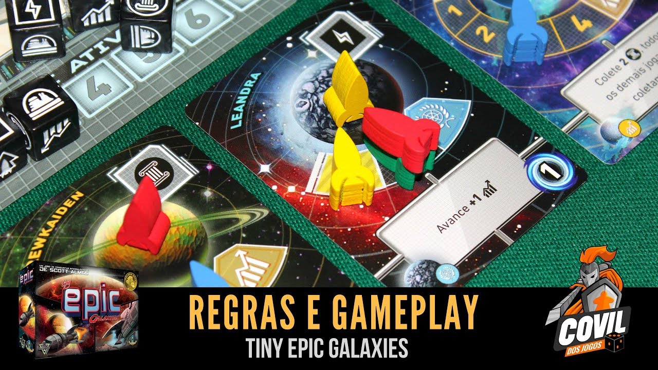 Covil dos Jogos – Regras e Gameplay Tiny Epic Galaxies