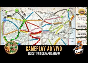 Covil Digital – Gameplay Ticket To Ride Ao Vivo (APLICATIVO)