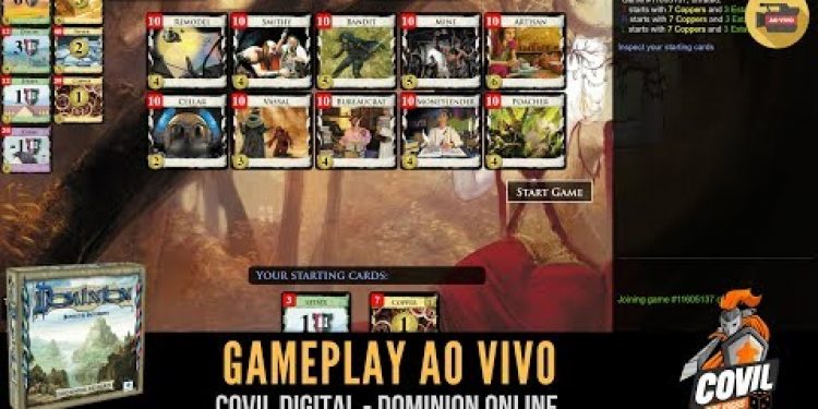 Covil Digital Gameplay Dominion Ao Vivo