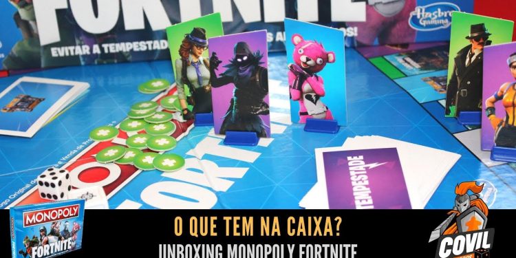 Covil dos Jogos – O Que Tem na Caixa? Unboxing Monopoly Fortnite