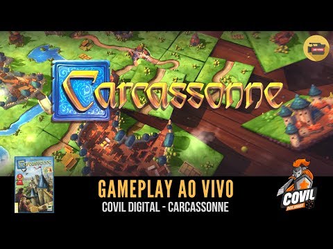 Covil Digital Gameplay Carcassonne Ao Vivo