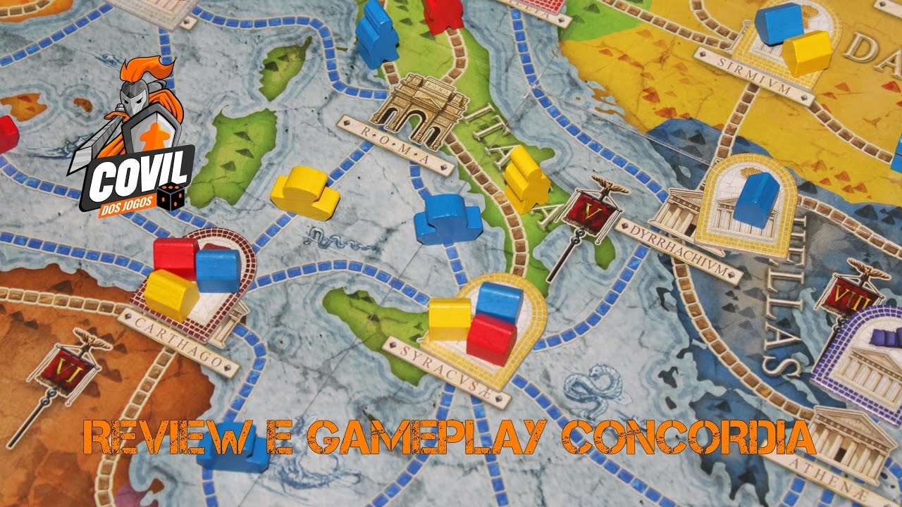 Covil dos Jogos – Review e Gameplay Concordia