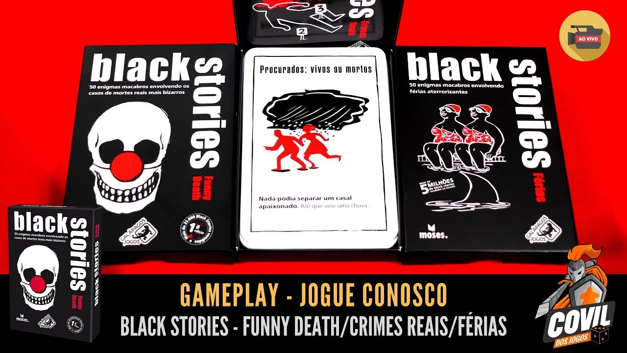 Covil dos Jogos – Gameplay Black Stories Crimes Reais e outros (Jogue Conosco)