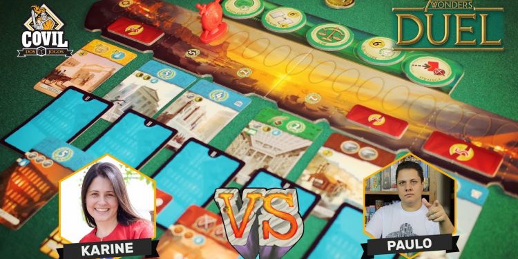 Covil dos Jogos – Gameplay 7 Wonders Duel (Versus Ep 02)