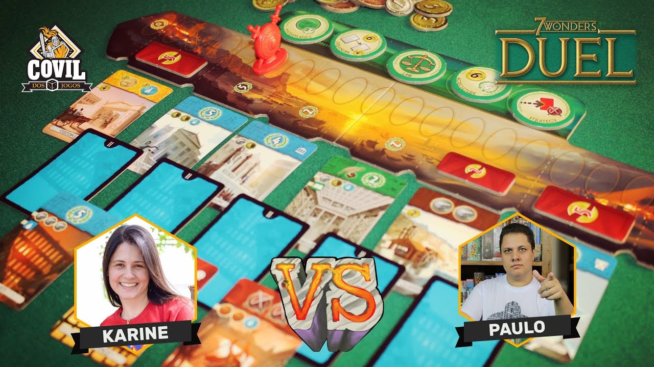 Covil dos Jogos – Gameplay 7 Wonders Duel (Versus Ep 02)