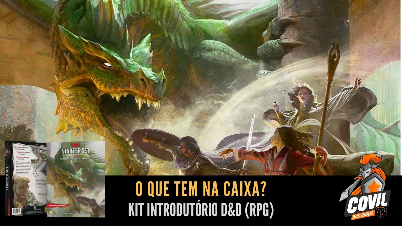 Covil dos Jogos – Unboxing Kit Introdutório do D&D (RPG)