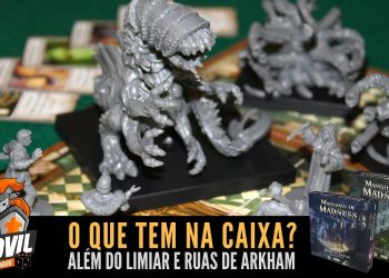 Covil dos Jogos – Unboxing Além do Limiar e Ruas do Arkham