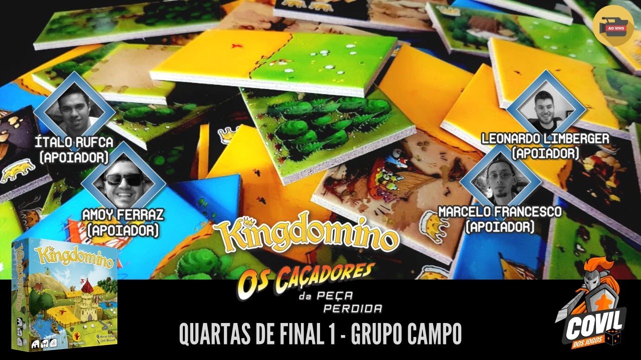 Torneio Kingdomino: Quartas de Final 1 – Grupo Campo (Ao Vivo)
