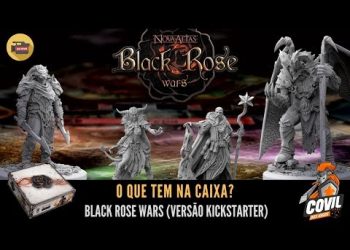 O Que Tem na Caixa? Unboxing Black Rose Wars Versão Kickstarter (Wave 1)
