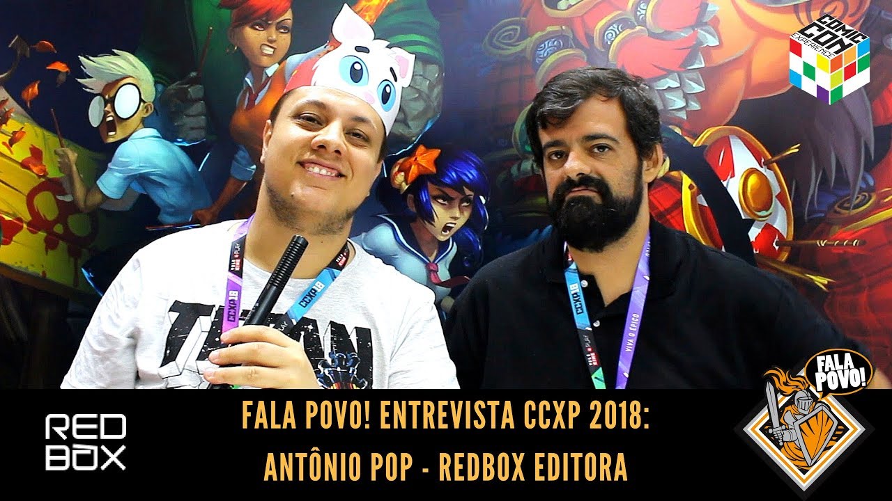 Fala Povo! Entrevista com Antônio Pop Redbox Editora CCXP 2018