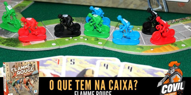 Covil dos Jogos – O Que Tem na Caixa? Unboxing Flamme Rouge