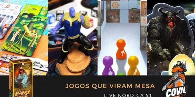 Covil dos Jogos – Live Nórdica 51 – Jogos que Viram Mesa