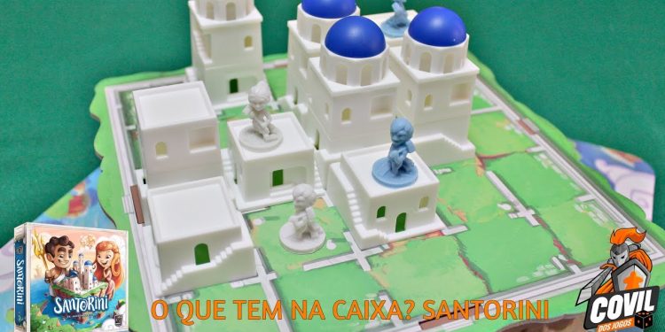 Covil dos Jogos – O Que Tem Na Caixa? Santorini
