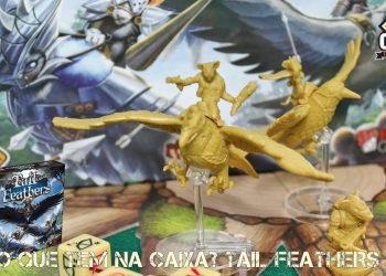 Covil dos Jogos – O Que Tem na Caixa? Unboxing Tail Feathers