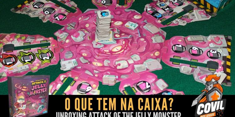 Covil dos Jogos – O Que Tem na Caixa? Unboxing Attack of the Jelly Monster