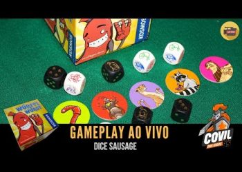 Covil dos Jogos – Gameplay Würfelwurst (Dice-Sausage) Ao Vivo