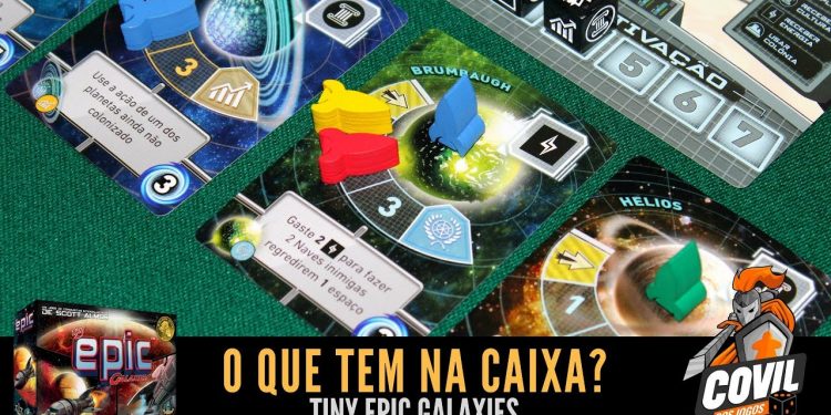 Covil dos Jogos – O Que Tem na Caixa? Unboxing Tiny Epic Galaxies