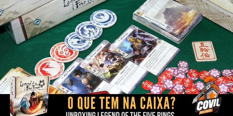 Covil dos Jogos – O Que Tem na Caixa? Unboxing de Legend of the Five Rings