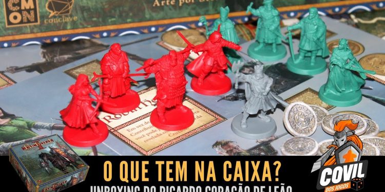 Covil dos Jogos – O Que Tem na Caixa? Unboxing Ricardo Coração de Leão