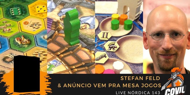 Live Nórdica 143 – Stefan Feld & Anúncio Vem pra Mesa Jogos