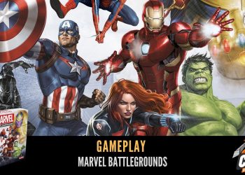 Covil dos Jogos – Gameplay Marvel Battlegrounds (Tabletopia)