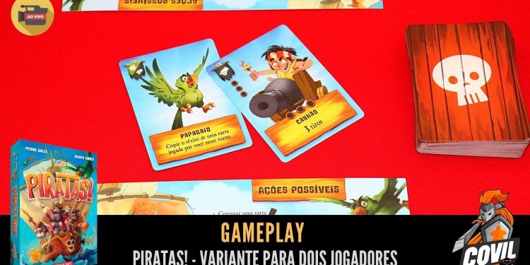Covil dos Jogos – Gameplay Piratas! – Variante para Dois Jogadores
