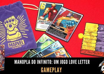 Covil dos Jogos – Gameplay Manopla do Infinito: Um Jogo Love Letter (Ao Vivo)