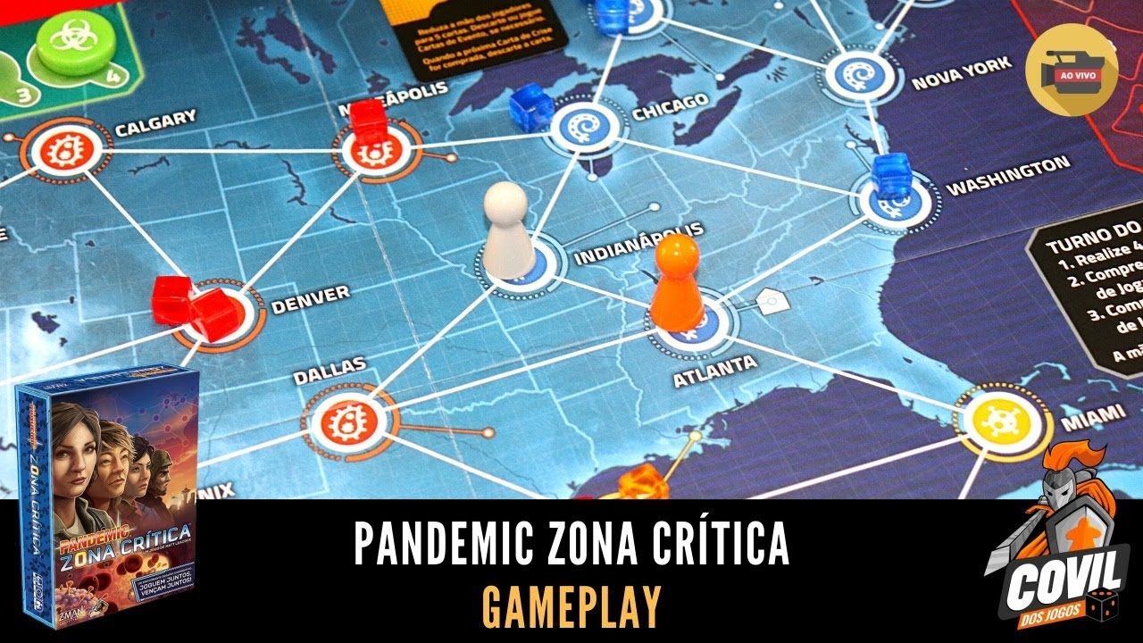 Covil dos Jogos – Gameplay Pandemic: Zona Crítica