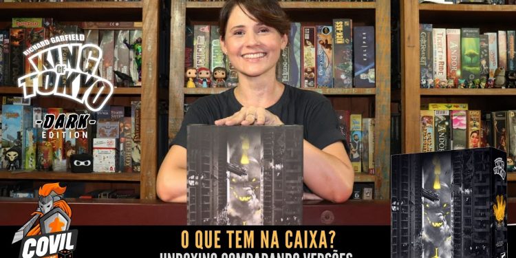 O Que Tem na Caixa? Unboxing King of Tokyo: Dark Edition