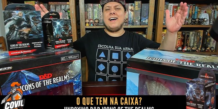 O Que Tem na Caixa? Unboxing D&D Icons of the Realms (Miniaturas D&D)