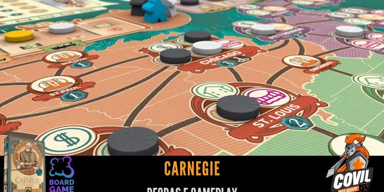 Covil dos Jogos – Regras e Gameplay Carnegie (BGA)