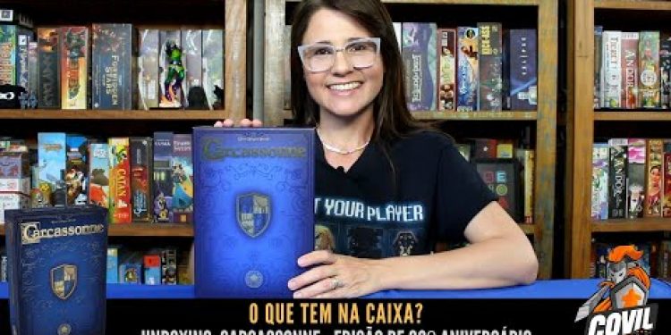 O Que Tem na Caixa? Unboxing Carcassonne: Edição de 20º Aniversário