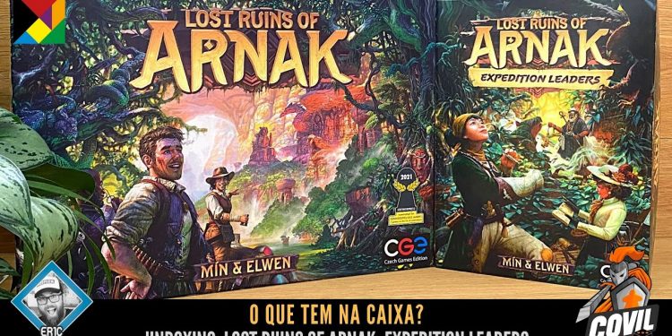 O Que tem na Caixa? Unboxing Lost Ruins of Arnak: Expedition Leaders (Spiel 21)