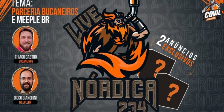Live Nórdica 234 –  Parceria Bucaneiros e Meeple BR