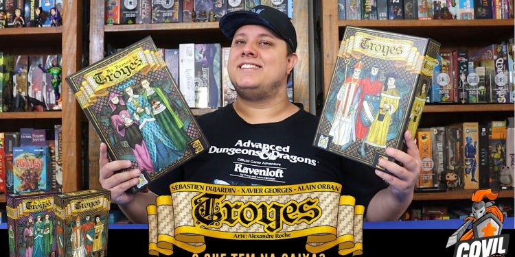O Que tem na Caixa? Unboxing Troyes e As Damas de Troyes