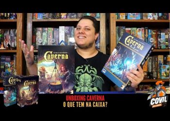 O Que tem na Caixa? Unboxing Caverna e da expansão Os Povos Esquecidos