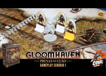 Gloomhaven Presas do Leão – Gameplay Cenário 1 (Ao Vivo)