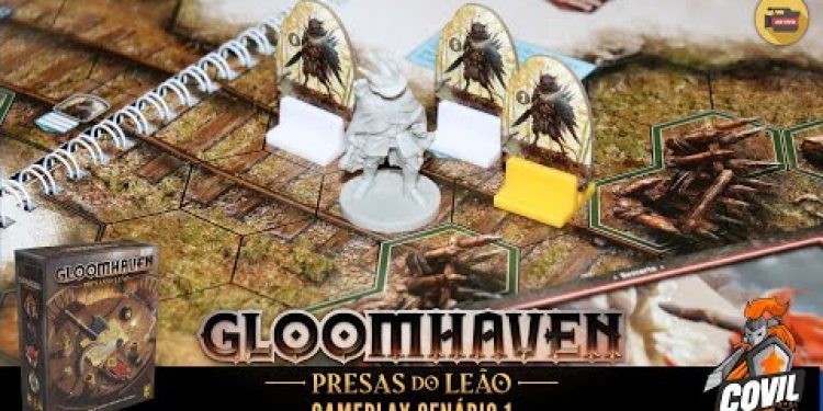 Gloomhaven Presas do Leão – Gameplay Cenário 1 (Ao Vivo)