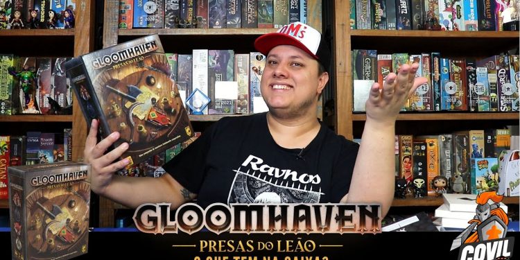 O Que tem na Caixa? Unboxing Gloomhaven Presas do Leão