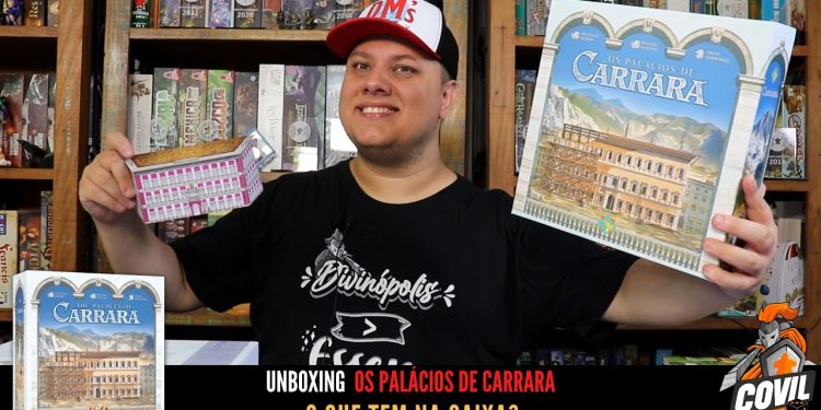 O Que tem na Caixa? Unboxing Os Palácios de Carrara