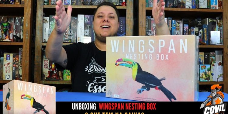 O Que tem na Caixa? Unboxing Wingspan Nesting Box