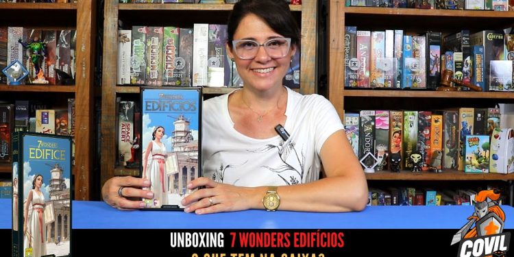 O Que tem na Caixa? Unboxing 7 Wonders Edifícios