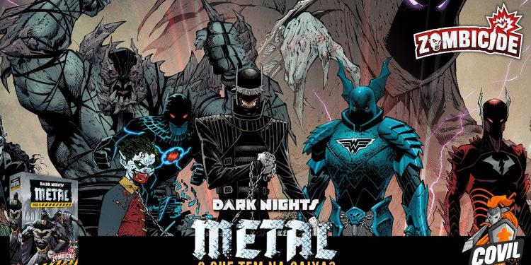 O Que tem na Caixa? Unboxing Zombicide: Batman Dark Nights Metal Packs