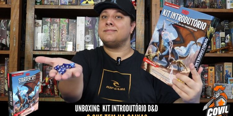 O Que tem na Caixa? Unboxing D&D Kit Introdutório – Dragões da Ilha da Tempestade