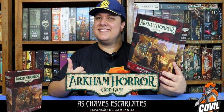 Overview & Unboxing Arkham Horror As Chaves Escarlates – Expansão de Campanha